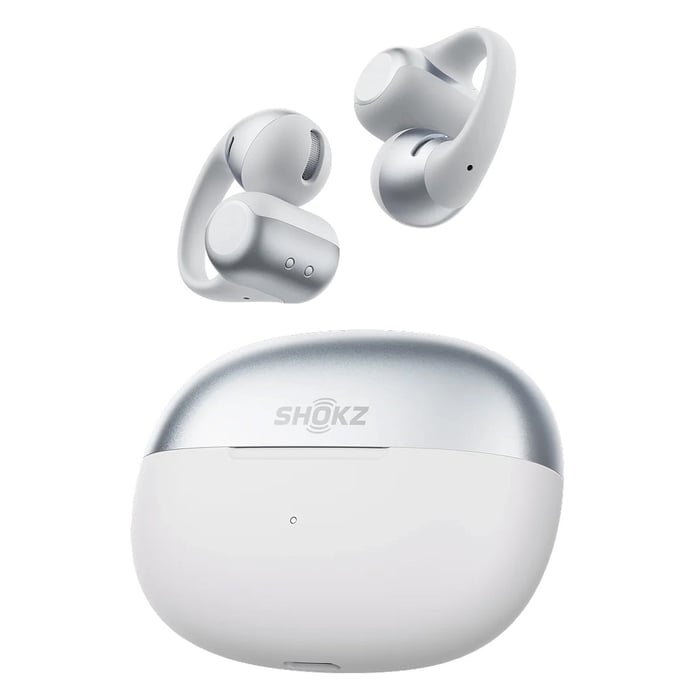 Shokz OpenDots 2 open-ear clip-on-hodetelefoner Grå
