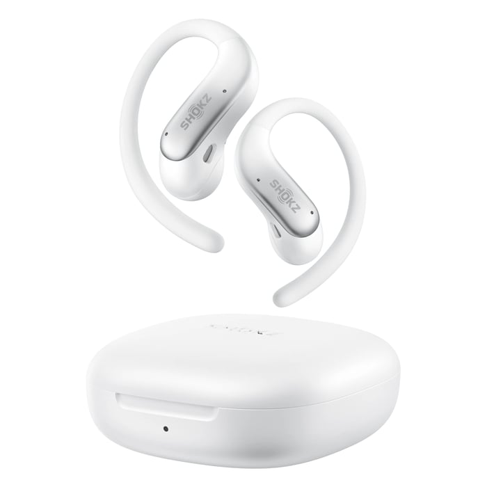Shokz OpenFit Air 2 open-ear-hodetelefoner Hvit
