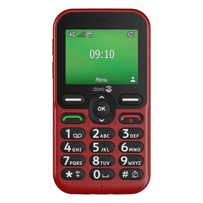 Doro Leva E11 knapptelefon Rød