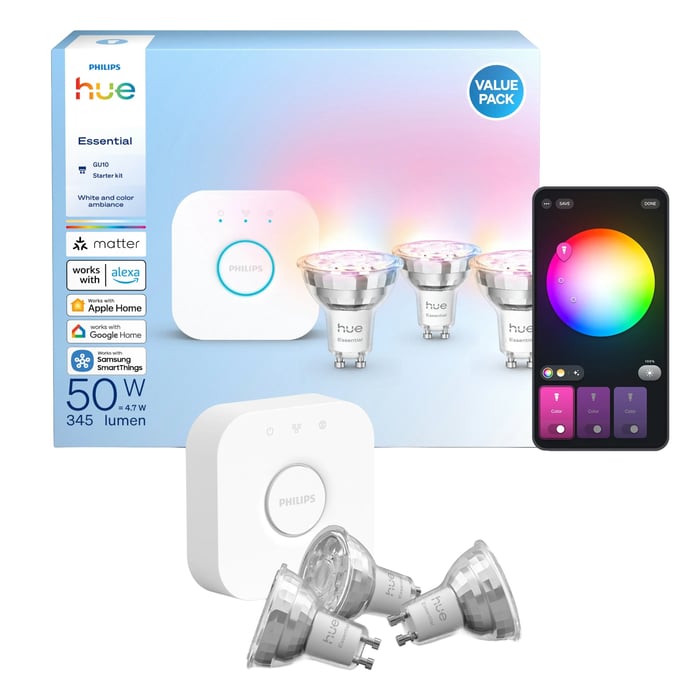 Philips Hue Hue White and Color Ambiance Essential startpakke