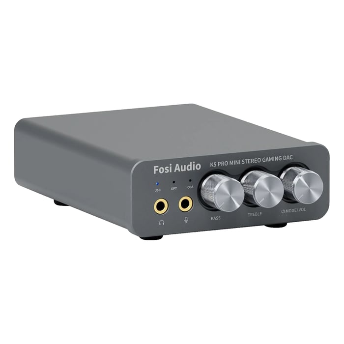 Fosi Audio K5 Pro Gaming-DAC og hodetelefonforsterker