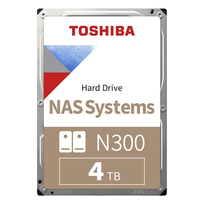 Toshiba N300 NAS-harddisk 3,5 tommer 4 TB