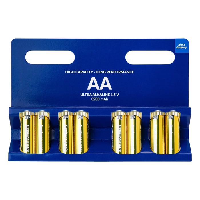 Kjell & Company AA-batterier Ultra Alkaline LR6 3200 mAh 8-pack