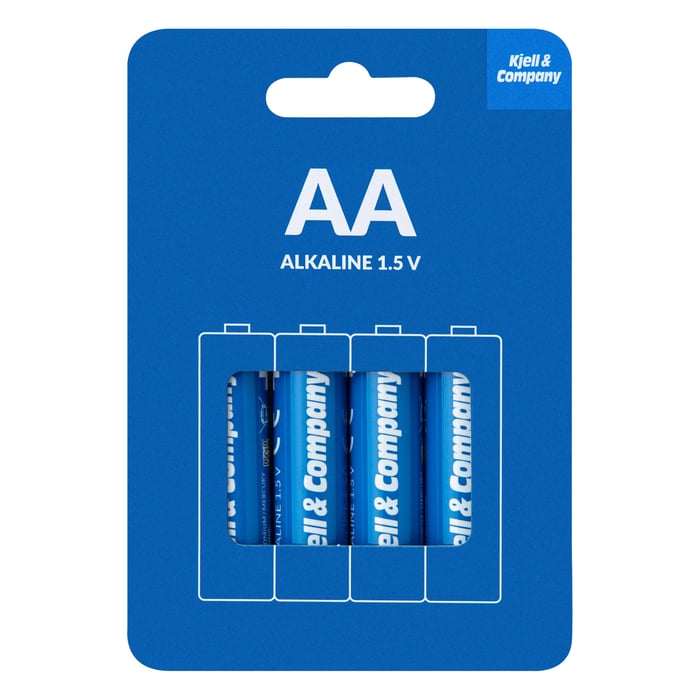 Kjell & Company AA-batterier (LR6) 4-pack