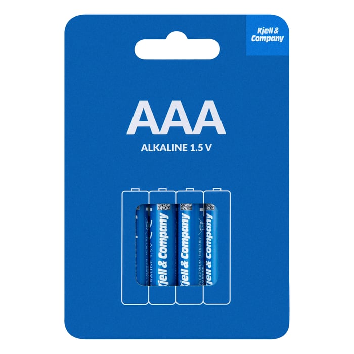 Kjell & Company AAA-batterier (LR03) 4-pack