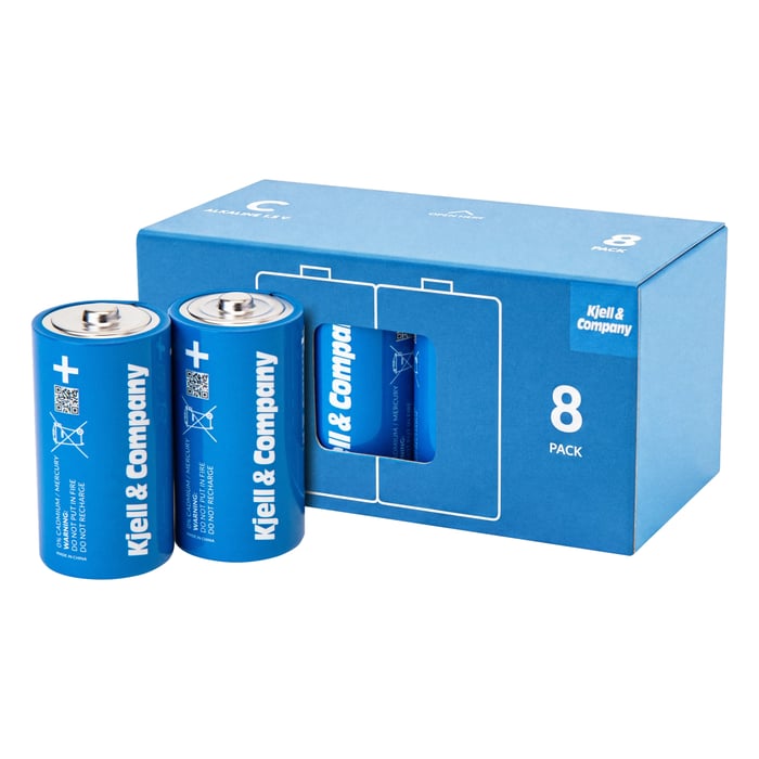 Kjell & Company C-batterier (LR14) 8-pk.