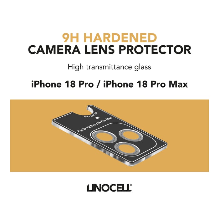 Linocell Beskyttelse for kameralinsen iPhone 18 Pro og 18 Pro Max