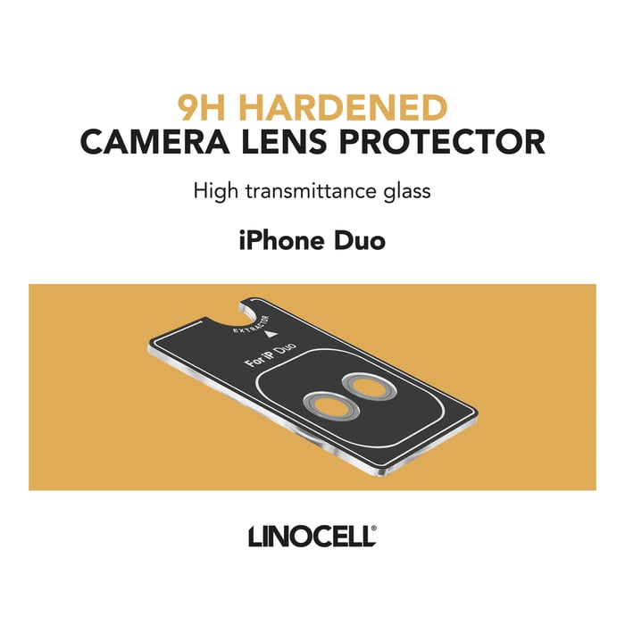 Linocell Beskyttelse for kameralinsen iPhone Duo