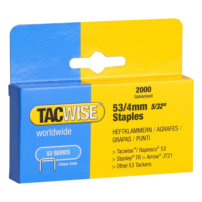 Tacwise Stifter type 53 Heavy Duty, 2000-pakke
