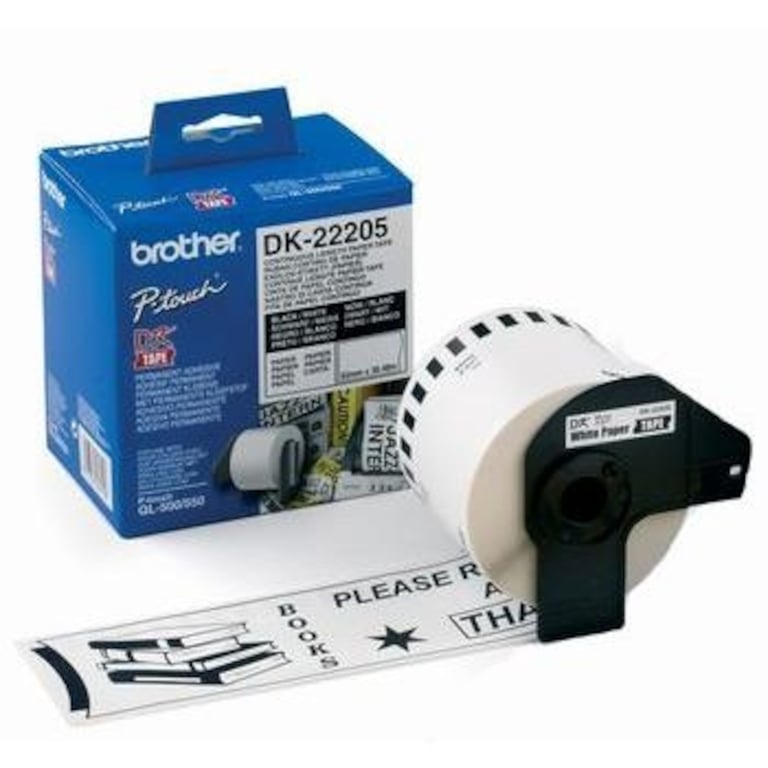 Brother DK-etikettpapir 62 mm DK22205 | Kjell & Company