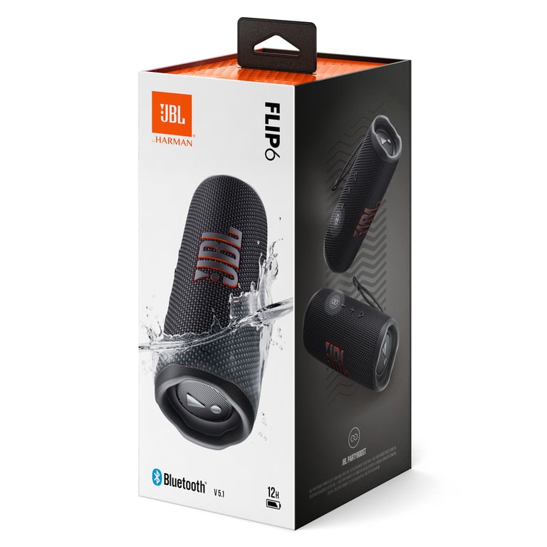 JBL FLIP6 Bluetoothブラック JBL Flip 6 Portabel trådløs høyttaler Svart | Kjell & Company