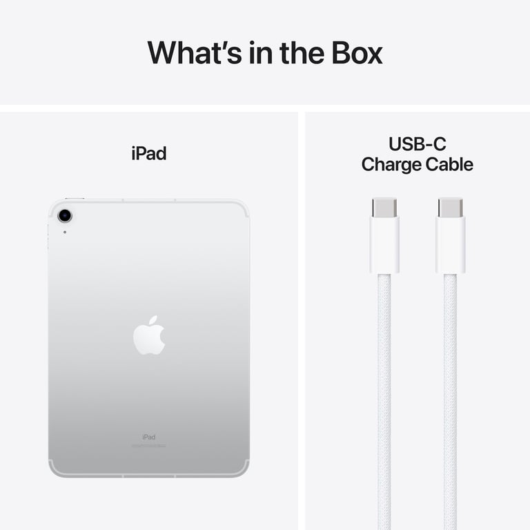 Apple iPad (10:e gen.) 256 GB Wifi + Cellular Sølv | Kjell & Company