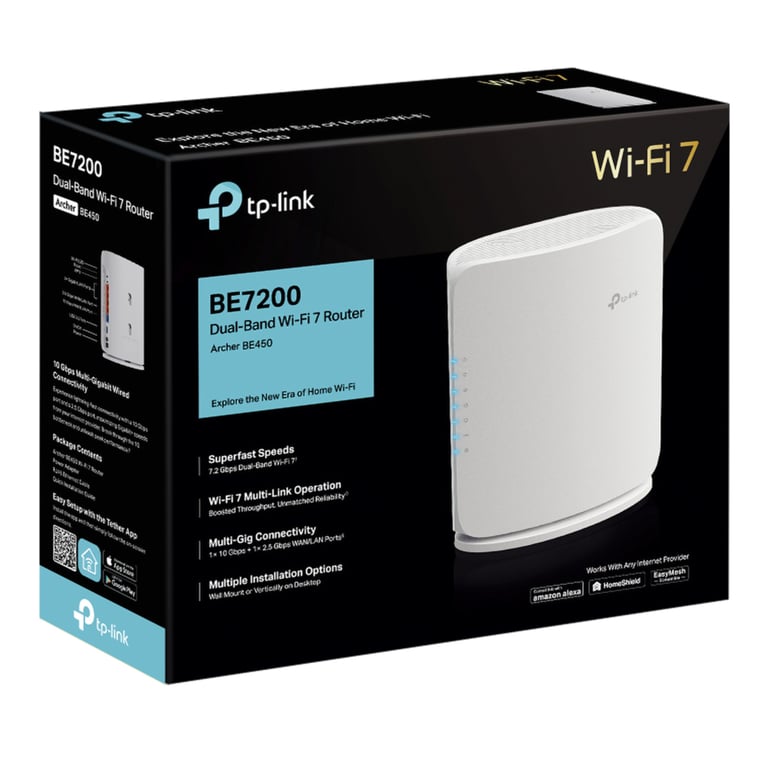 TP-Link Archer BE450 Wifi 7 Ruter BE7200 | Kjell & Company