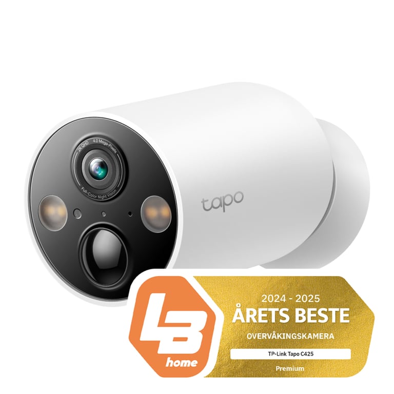 TP-Link Tapo C425 Trådløst overvåkingskamera | Kjell & Company