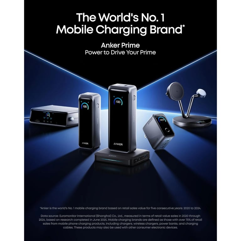 Anker Prime Powerbank 300 W PD 3.1 26250 mAh | Kjell & Company