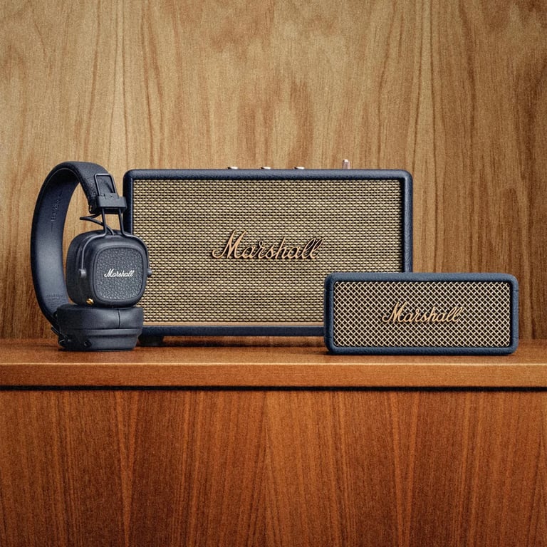 Marshall Major V trådløse on-ear-hodetelefoner Midnight Blue