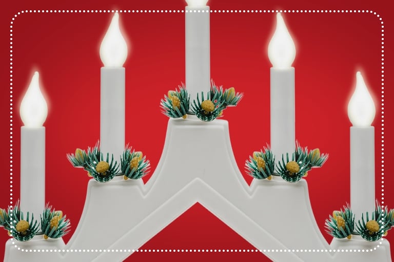 Ljus till adventsljusstake