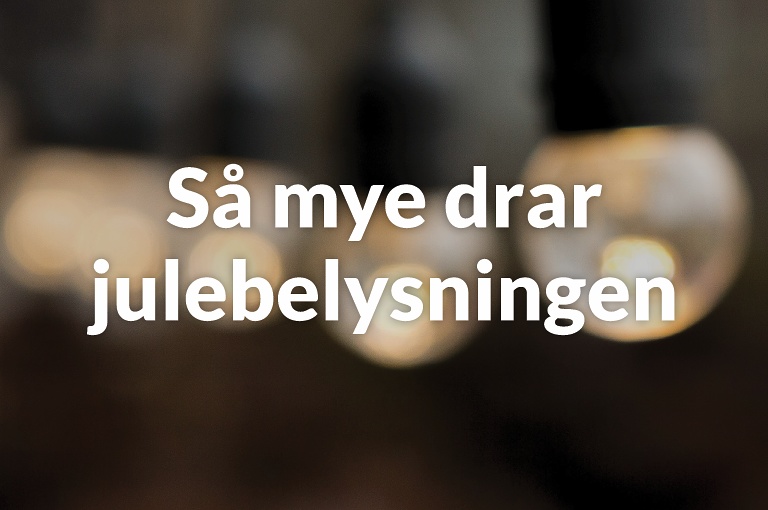 Så mye strøm trekker julebelysningen