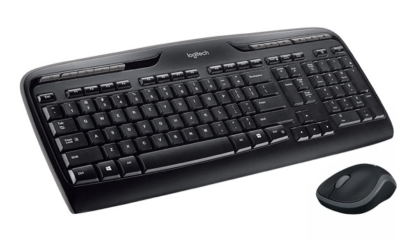 Logitech MK330 trådløst tastatur og mus Trådløse tastatur Logitech Wireless Desktop MK320 (Nordic) Mus og