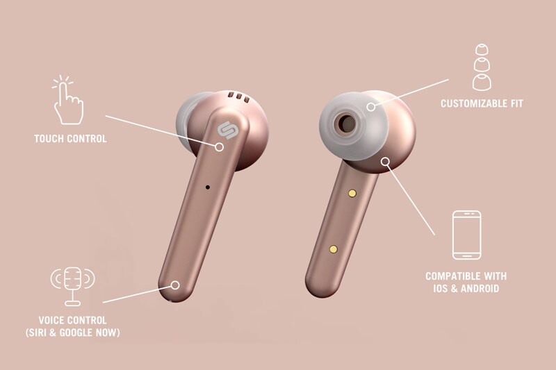 Urbanista Paris Helt trådløse hodetelefoner Earphones Urbanista Paris helt trådløse in ear hodetelefoner (sort