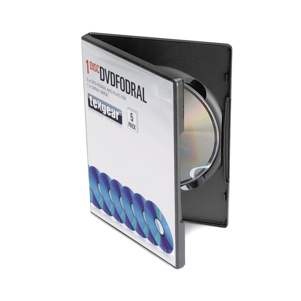 DVD-omslag enkelt, 5-pk.