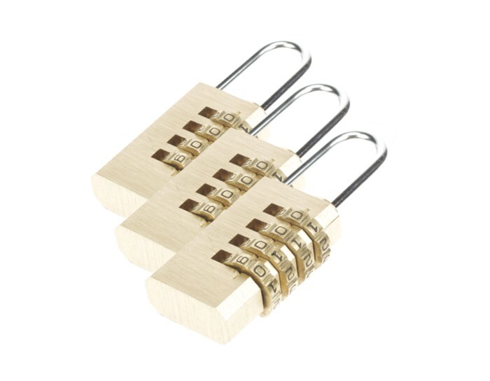 Kombinationslås 20 mm 3-pack