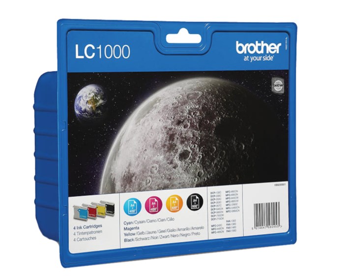 Brother LC1000 Bläckpatron 4-pack