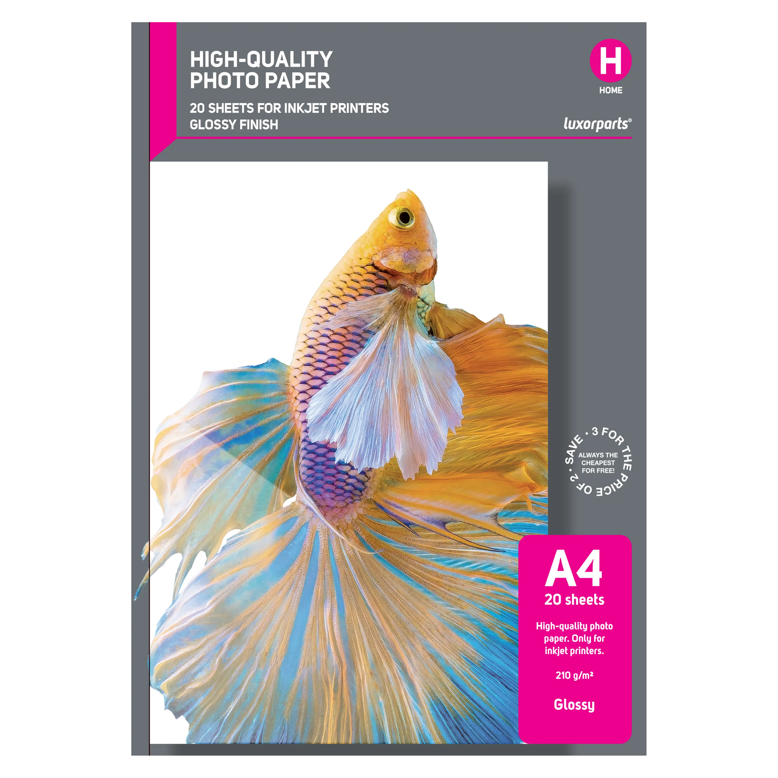 Luxorparts Glossy Fotopapper A4 20-pack
