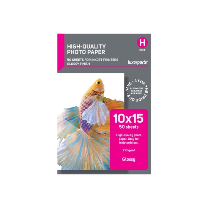 Plexgear Glossy Fotopapper 10×15 cm 50-pack