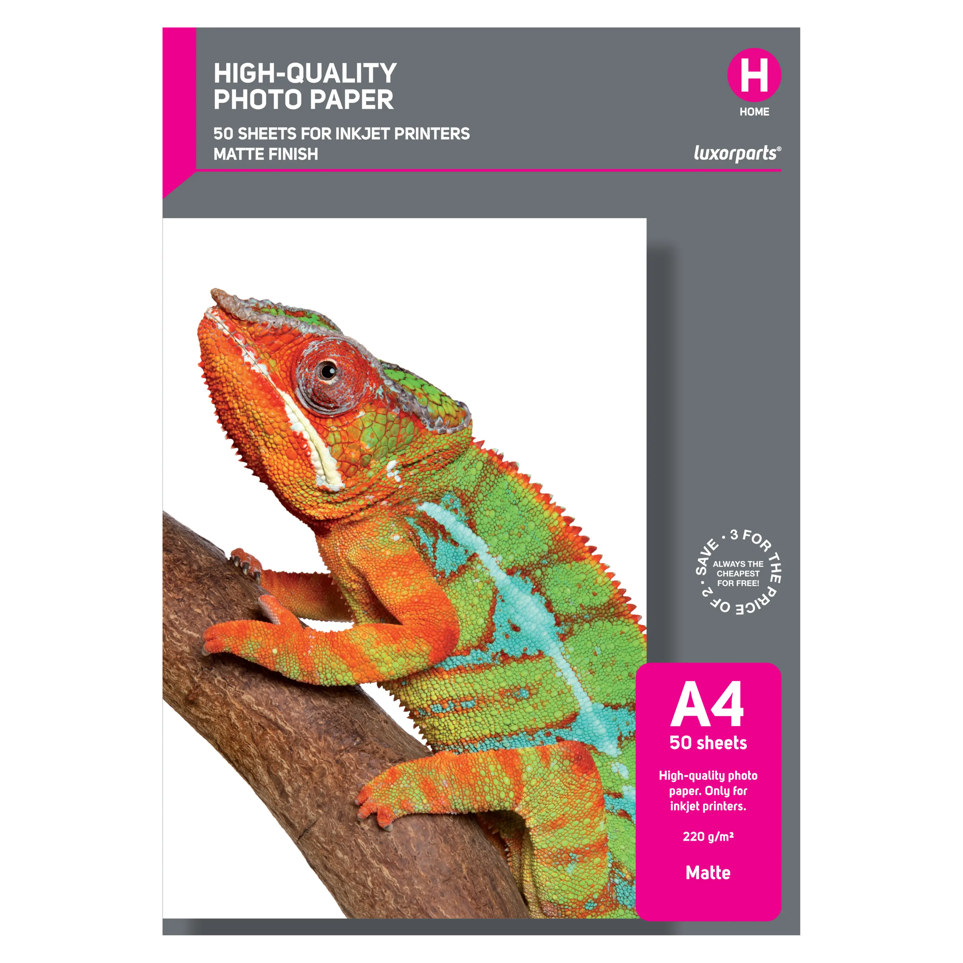 Luxorparts Matte Fotopapper A4 50-pack