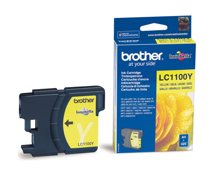 Brother LC1100Y Bläckpatron Gul