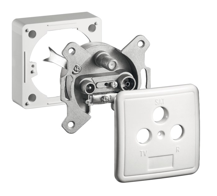 Satellittuttak med dekkplate og ramme, 1 dB