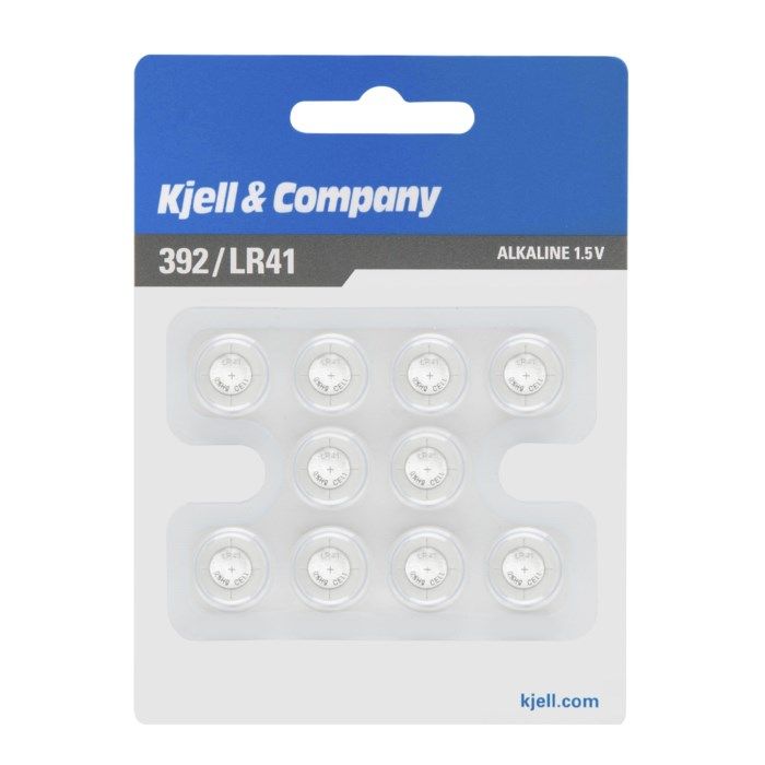 Kjell & Company Knappcellsbatterier LR41 392 10-pack. Knappcellsbatterier