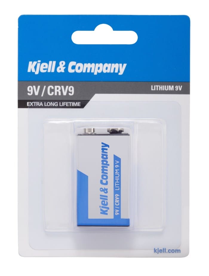 Kjell & Company 9 V-litiumbatteri (CR-V9)