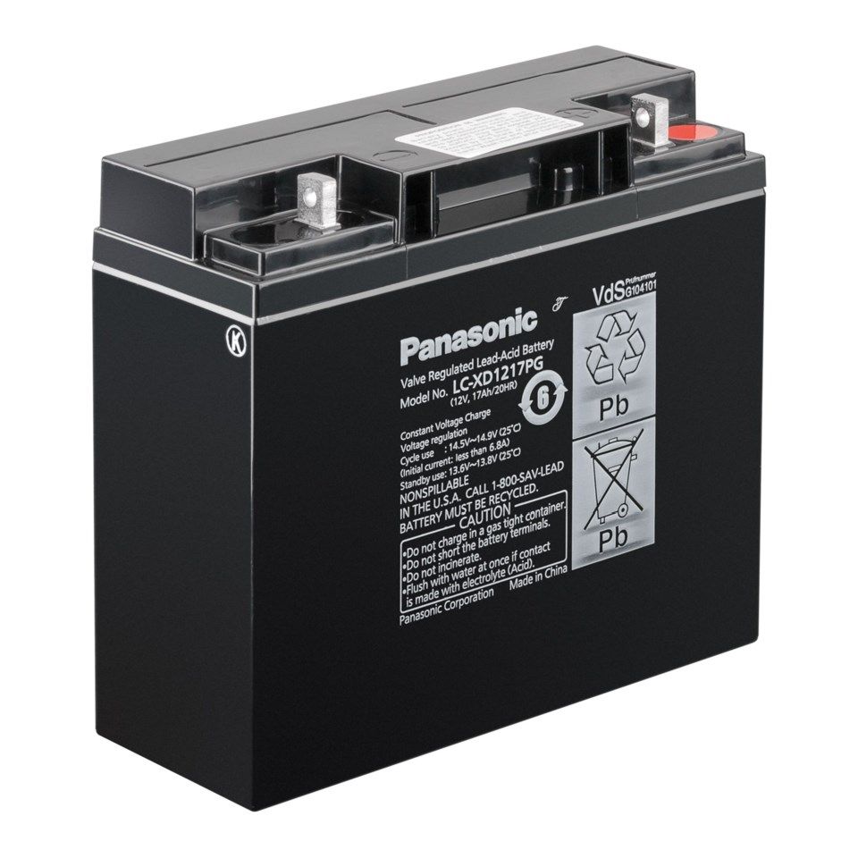 Panasonic Blybatteri 12 V 17 Ah