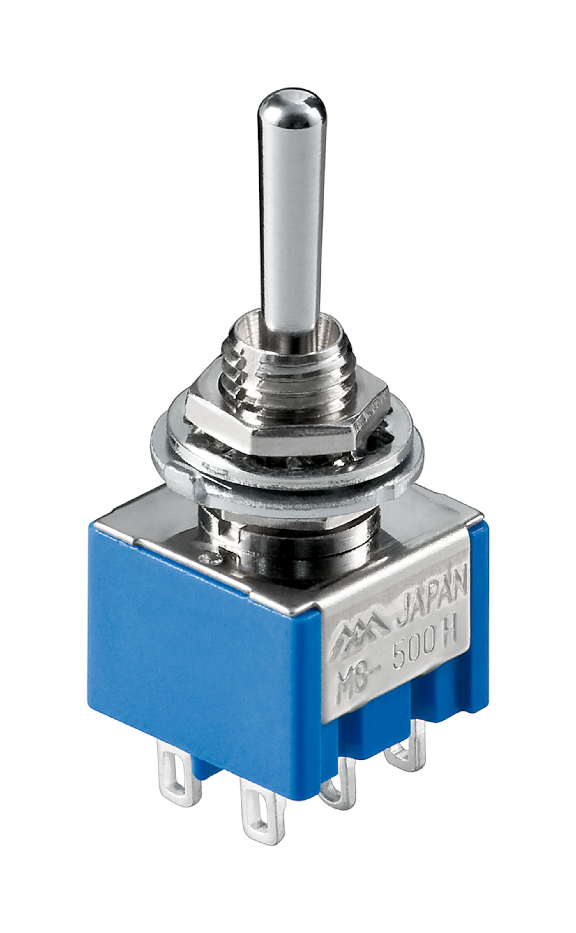 Miniatyromkopplare 2-polig, till-från-till