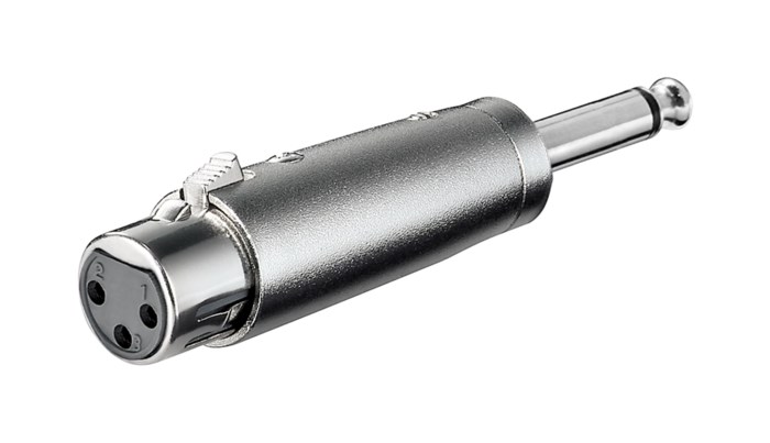 Adapter XLR-hona till 63 mm-hane