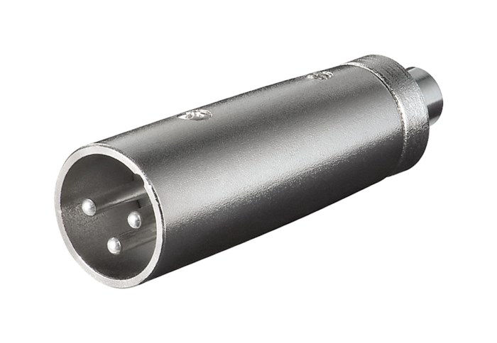 Adapter XLR-hane till RCA-hona