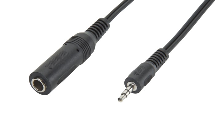 Adapterkabel 6,3 mm till 3,5 mm Stereo