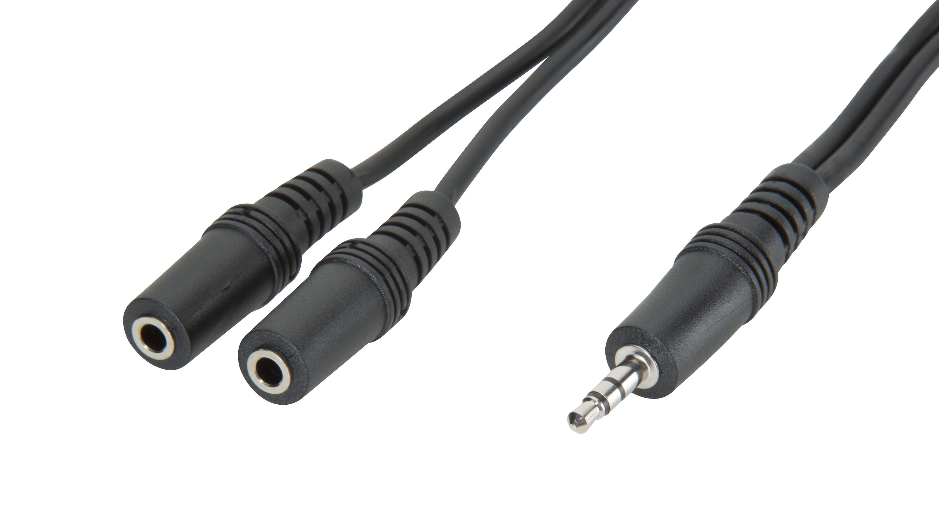 Förgreningskabel för 3,5 mm-kontakt Svart