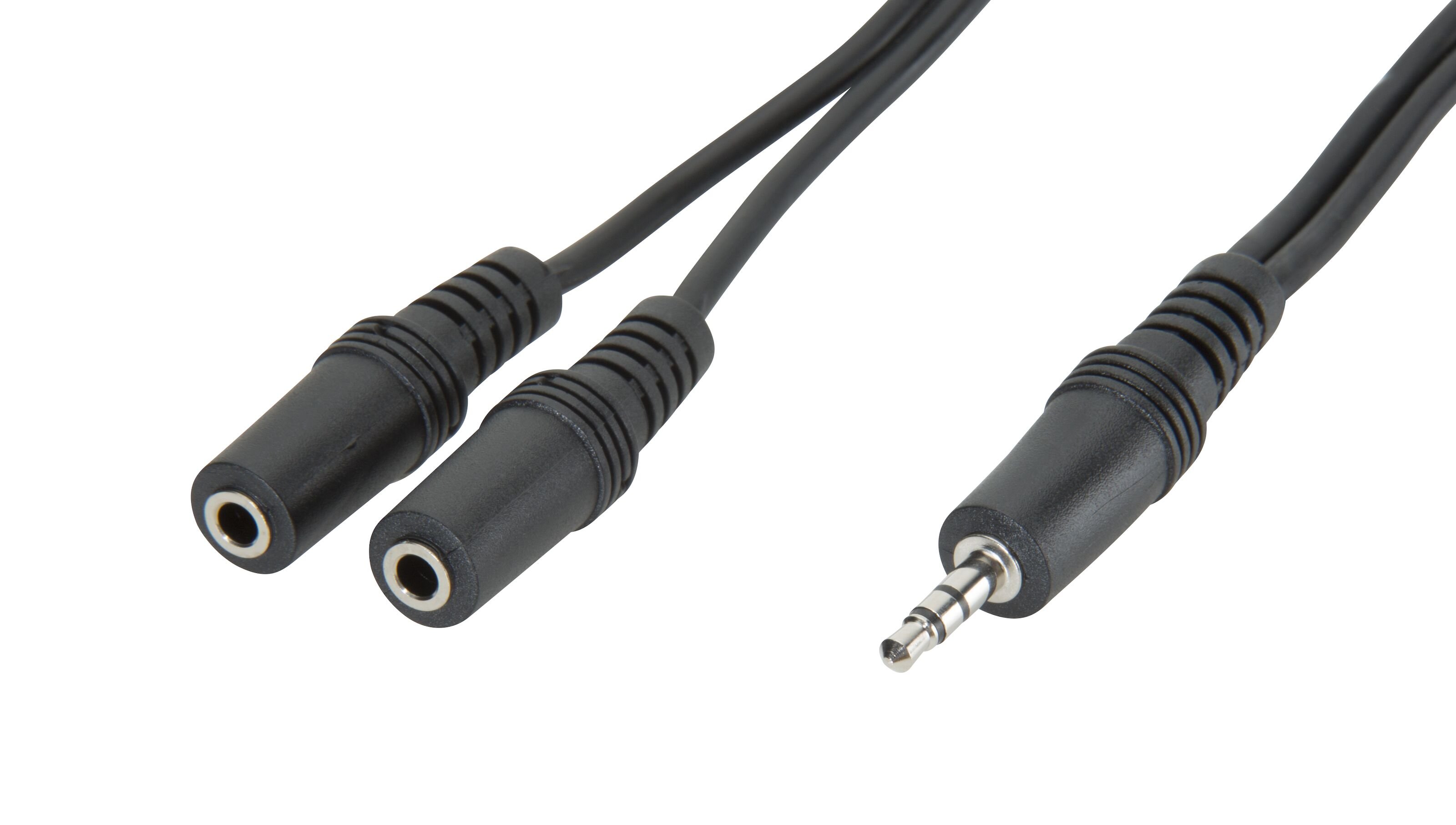 Förgreningskabel för 3,5 mm-kontakt Svart