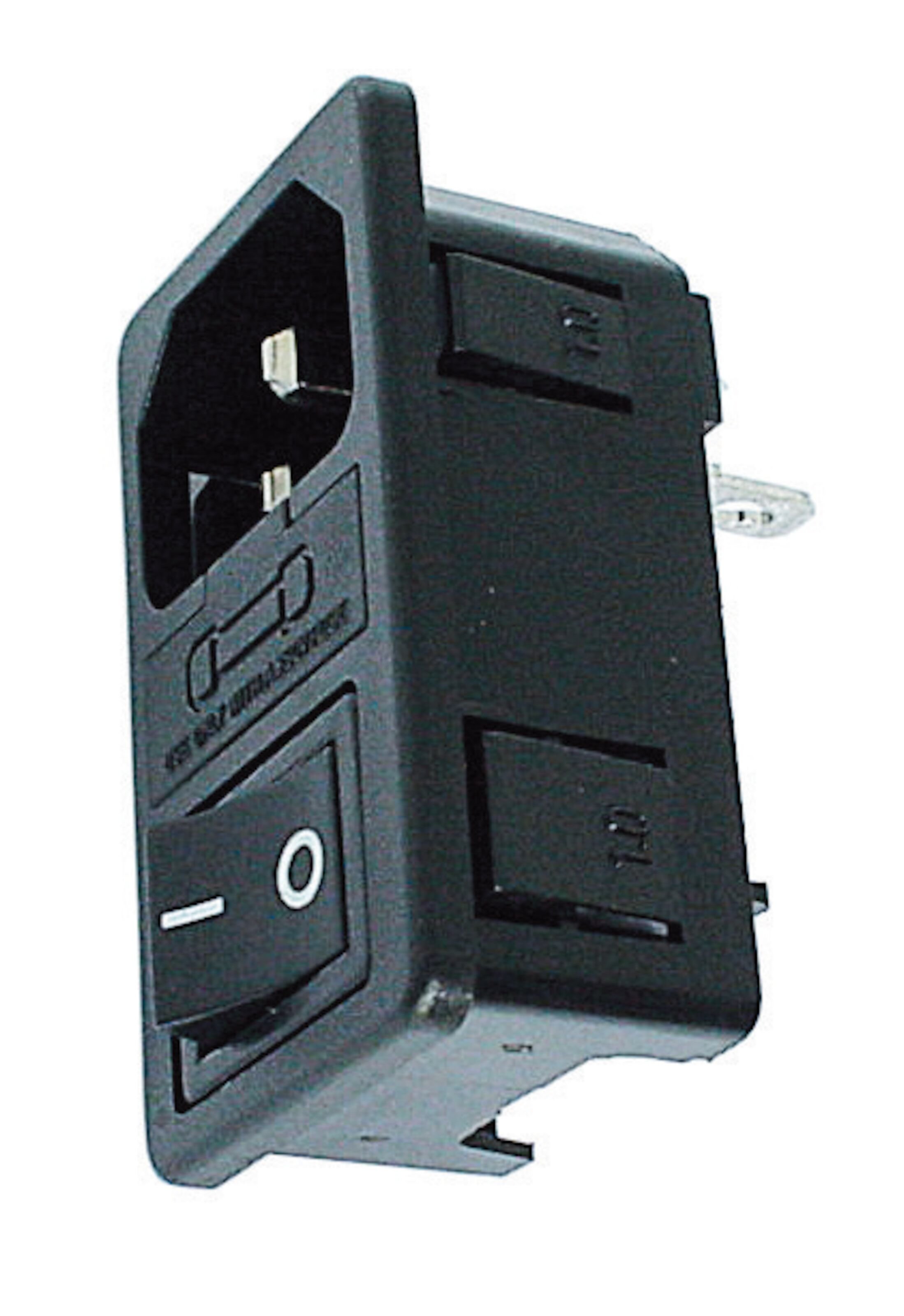 Apparatinntak C14 med bryter og sikring