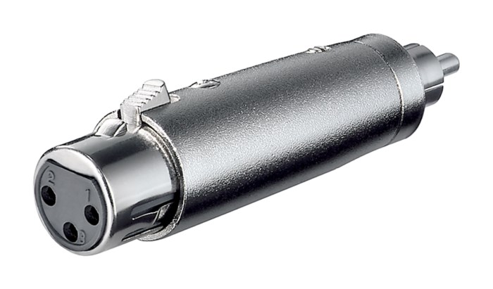 Adapter XLR-hona till RCA-hane