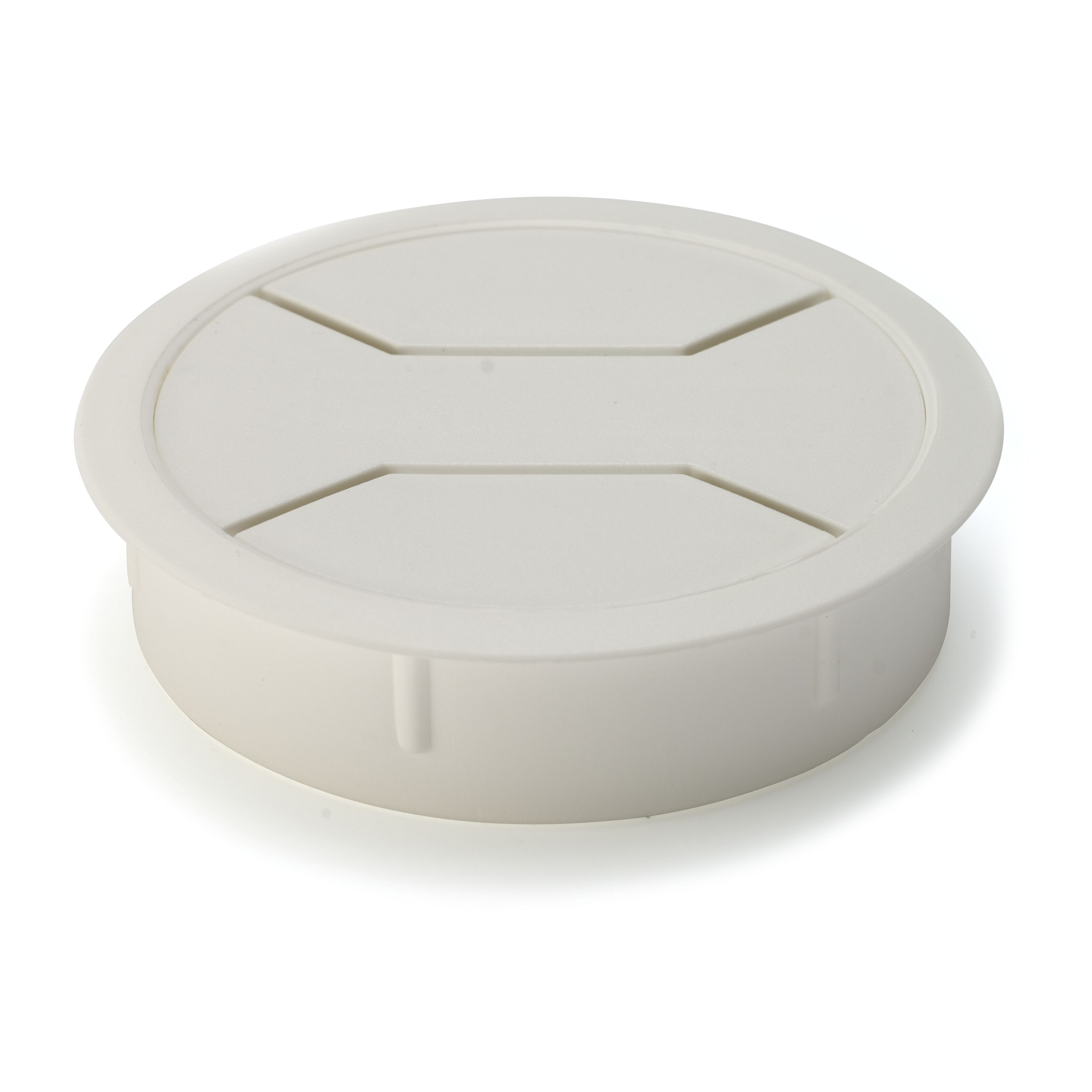 Kabelgjennomføring for bord 79 mm Hvit