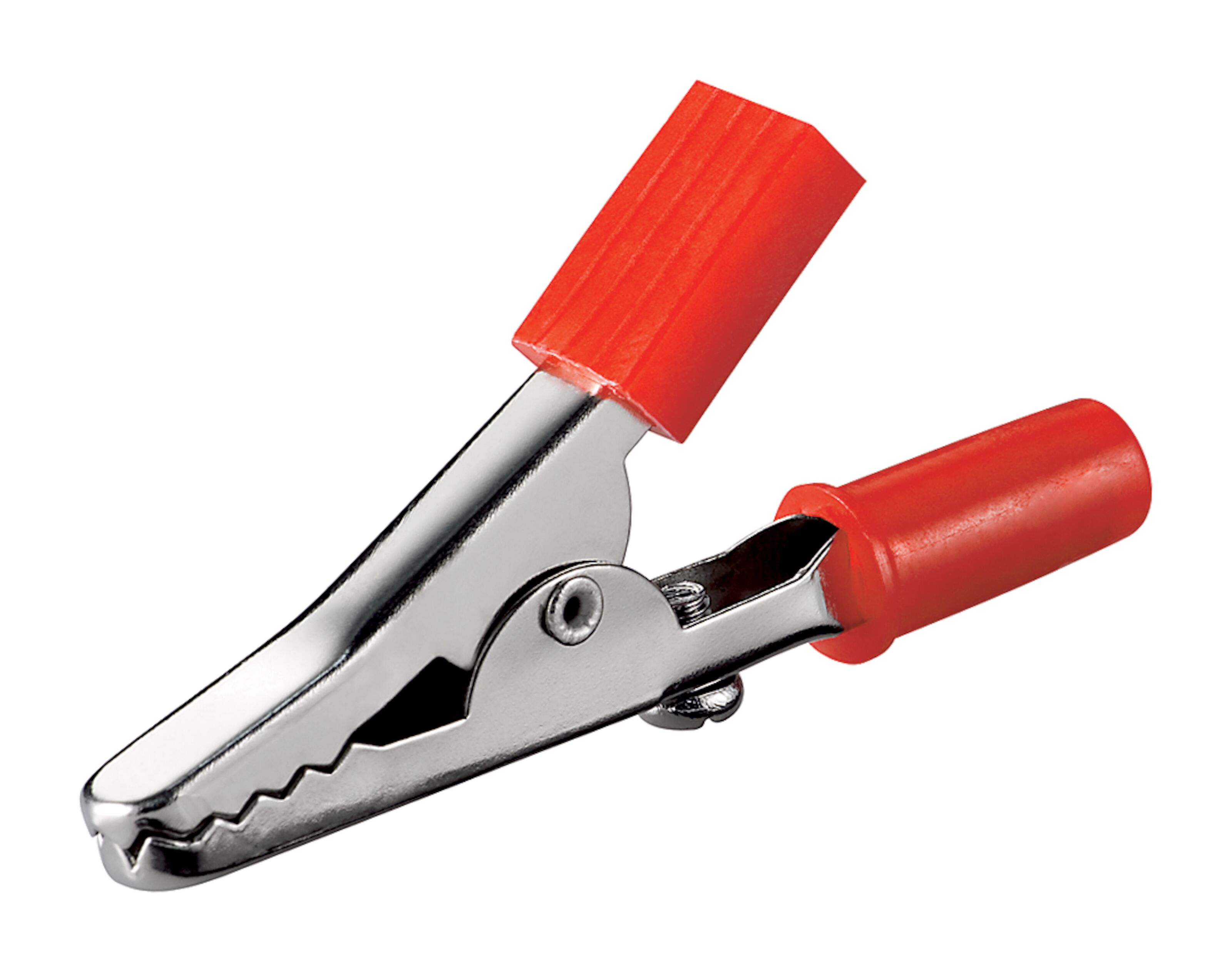 Krokodilleklemme 45 mm svart Rød