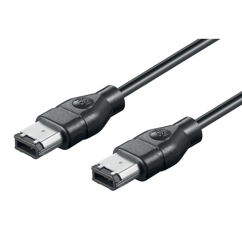 Luxorparts Firewire 400-kabel, 6-pinners til 6-pinners 1,8 m
