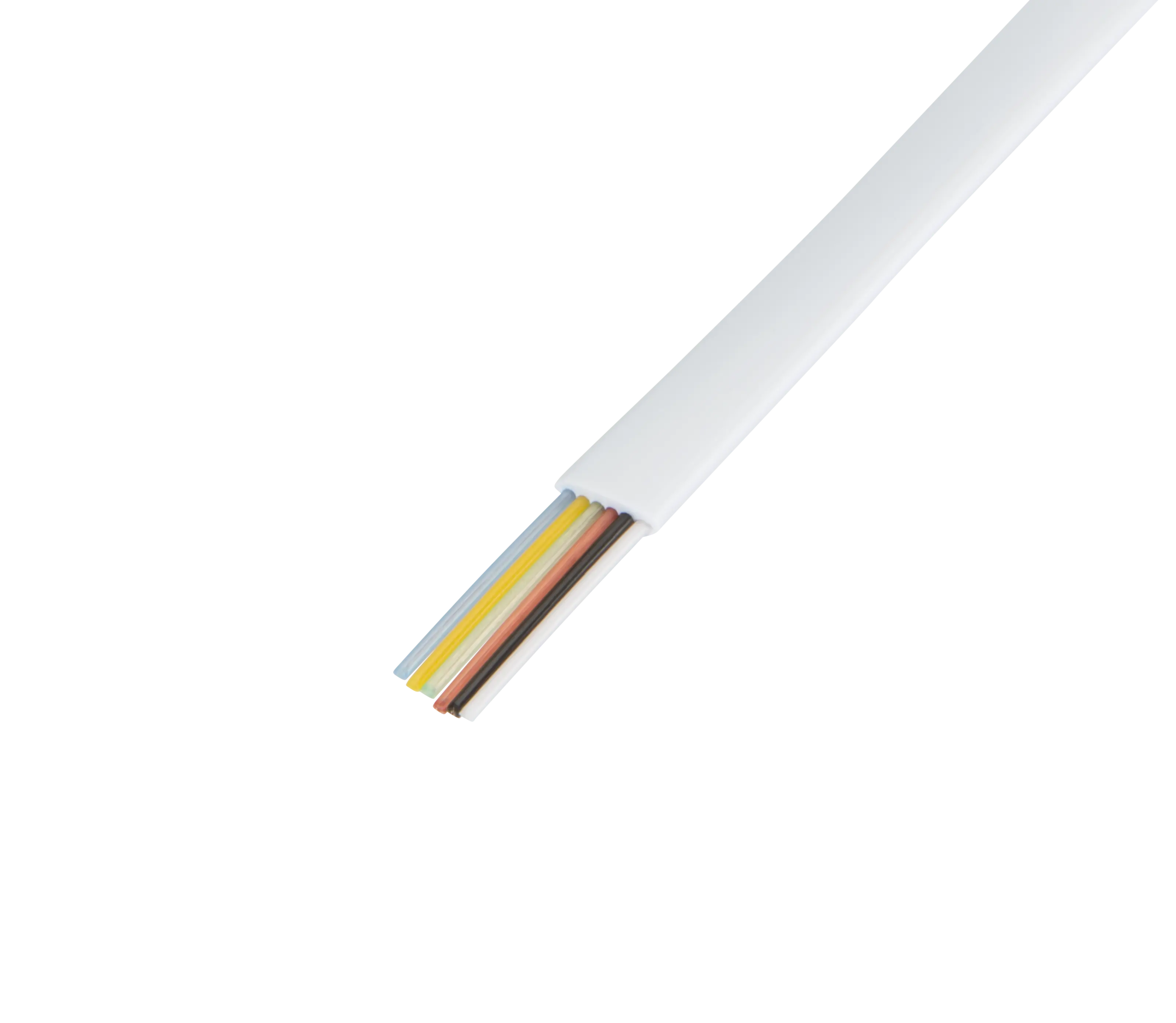 Modulkabel vit - 6 ledare