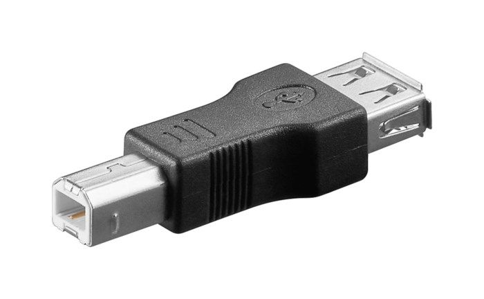 Adapter USB-hona till USB-B-hane