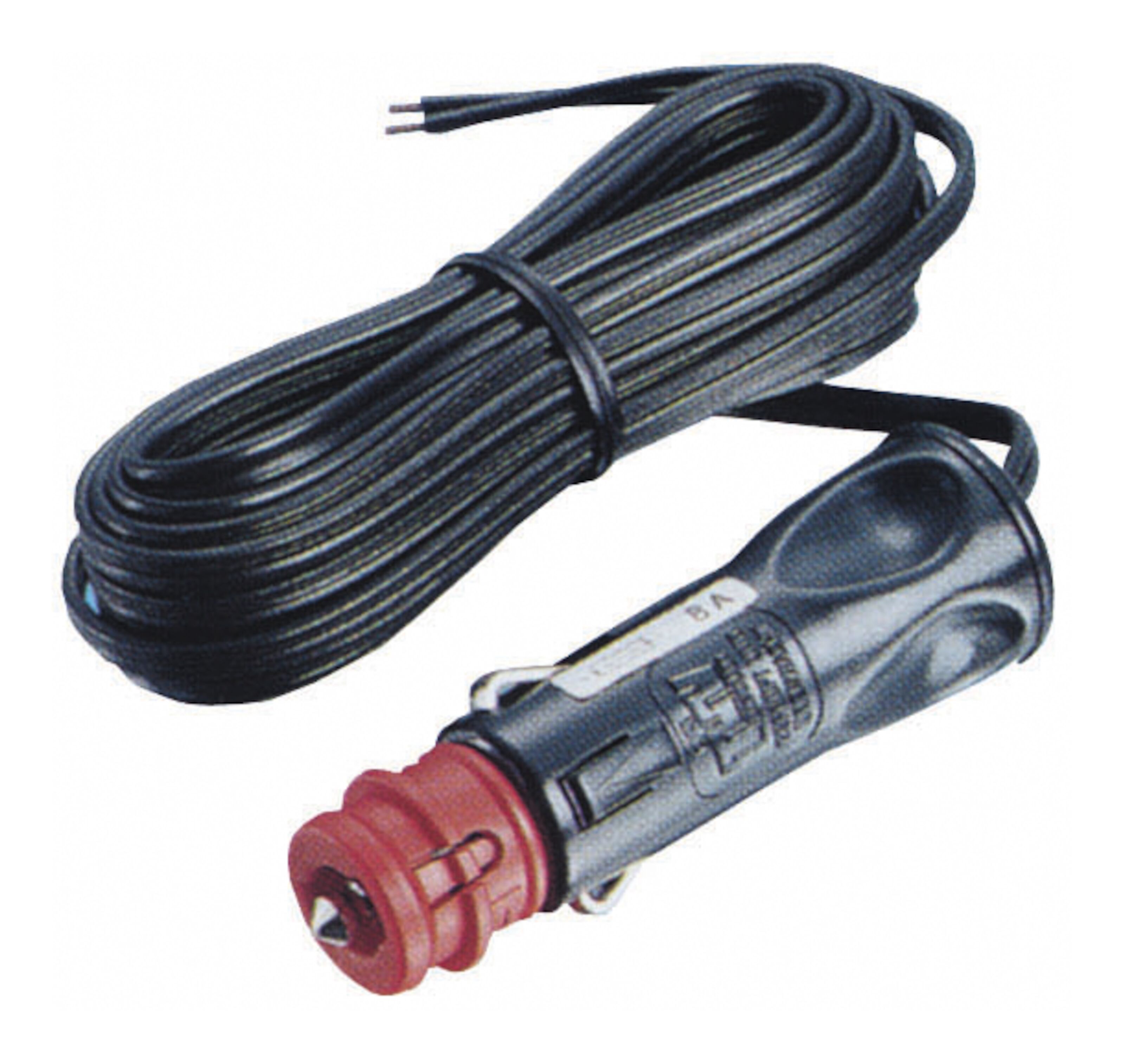 12 V-kontakt 12/21 mm med kabel 4 m