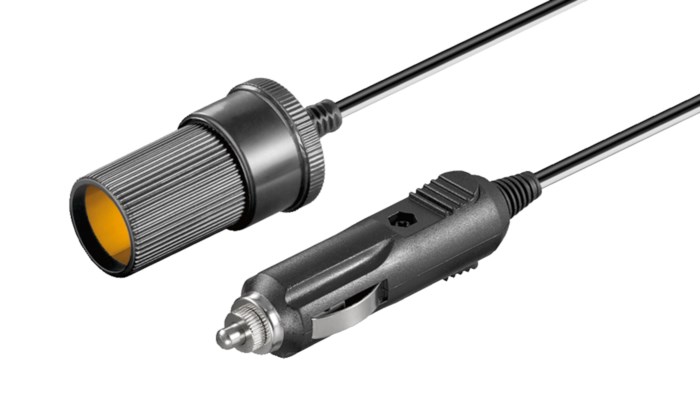 Luxorparts Förlängningskabel för 12 V-uttag 21 mm 18 m